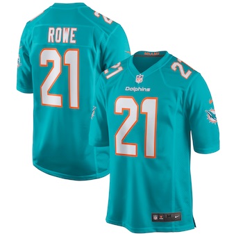 mens nike eric rowe aqua miami dolphins game jersey